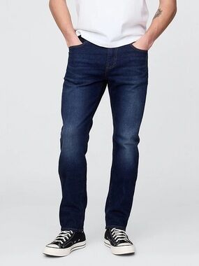 GAP Men's Slim Straight Jeans - Dark Blue